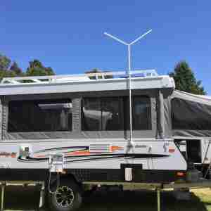 Tallboy RV Antenna with 240v Signal Amplifier